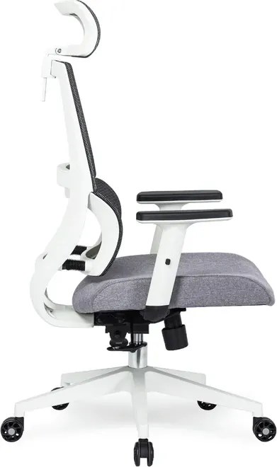 Fotel Biurowy Ergonomiczny Obrotowy NICKI Szary Nowoczesny