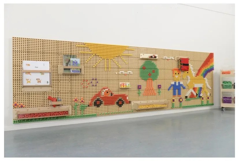 Masterkidz panel ścienny tablica naukowa kreatywna stem 120x80 cm bez panelu montażowego