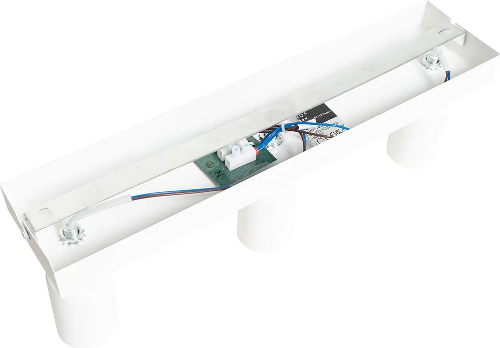 Nowoczesny reflektor biały prostokątny 3-punktowy - Facil