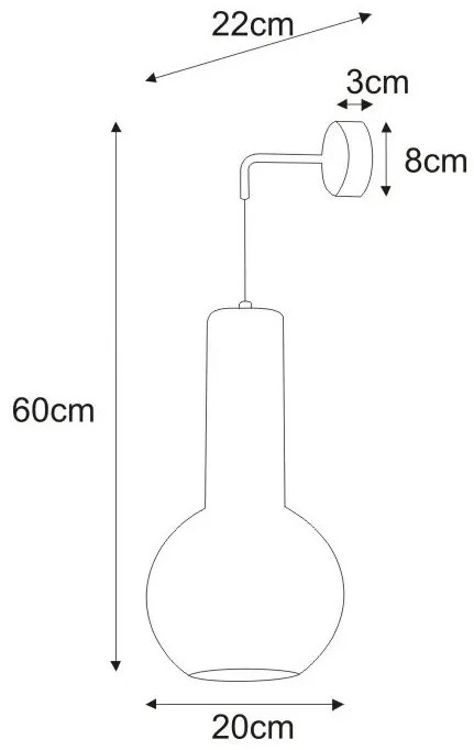 Biało-złoty kinkiet industrialny D7-T74