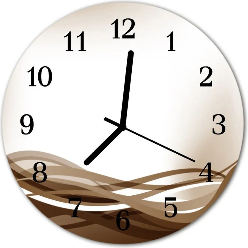 Zegar ścienny okrągły Abstrakcyjne linie