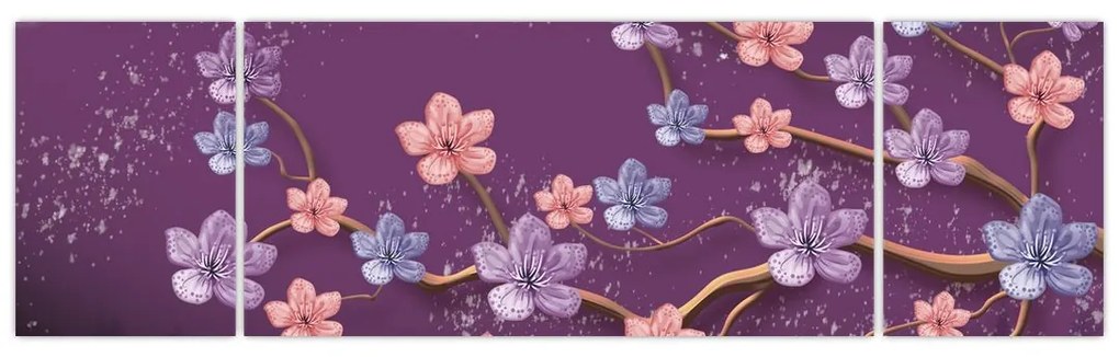 Obraz - Wiosenny zmierzch (170x50 cm)