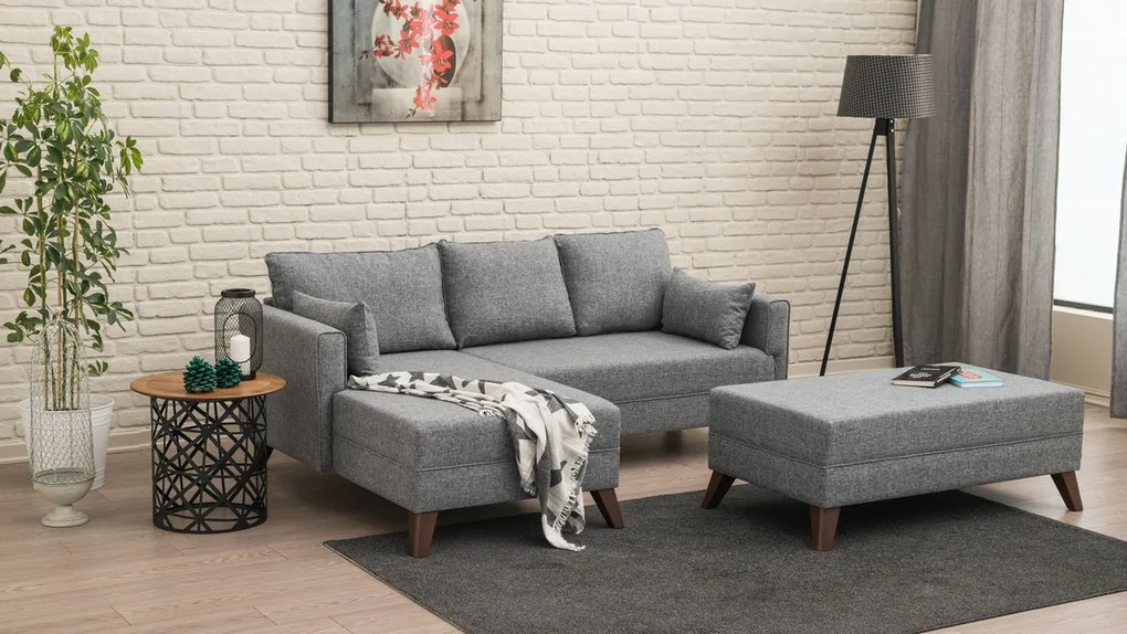 Narożna rozkładana sofa Bella Corner Left 2 Grey