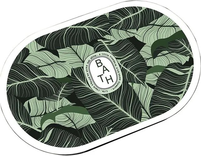 Zielony dywanik łazienkowy 60x100 cm Aleas – Foutastic