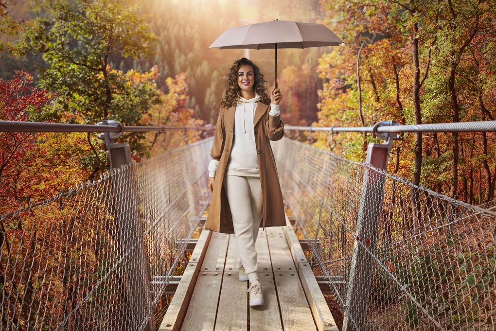 Doppler Nature Magic Gentle Rose damski parasol automatyczny