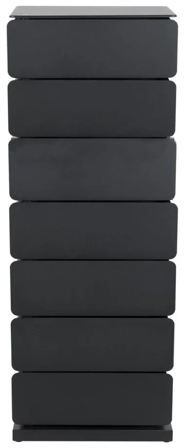 Czarna metalowa komoda 37x99x26 cm Joey – Spinder Design