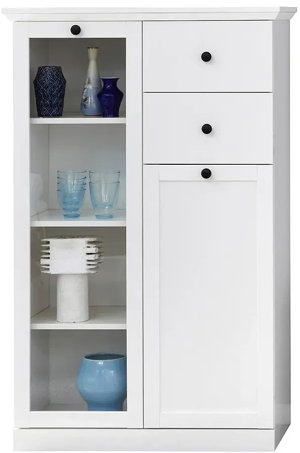 Biała minimalistyczna witryna G9-G65