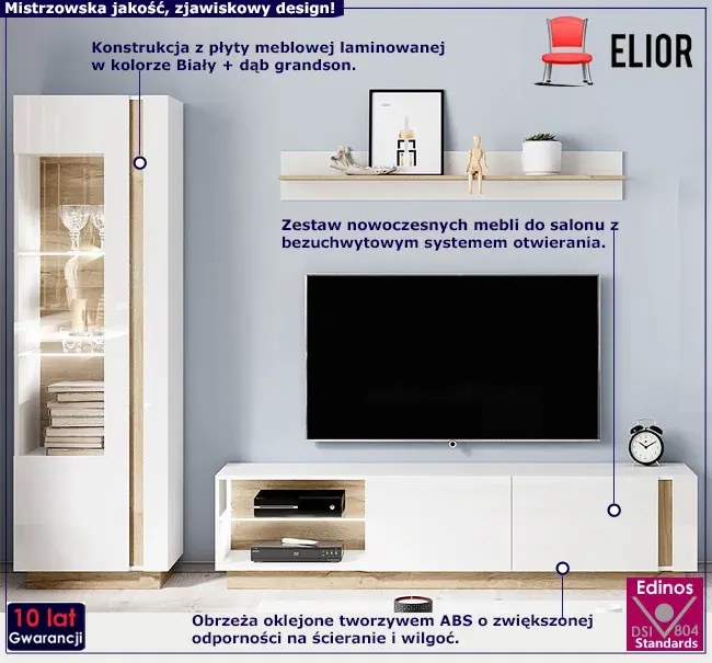 Komplet mebli do salonu Parys 3X