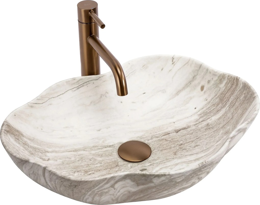 Umywalka nablatowa Rea Pearl Saturn