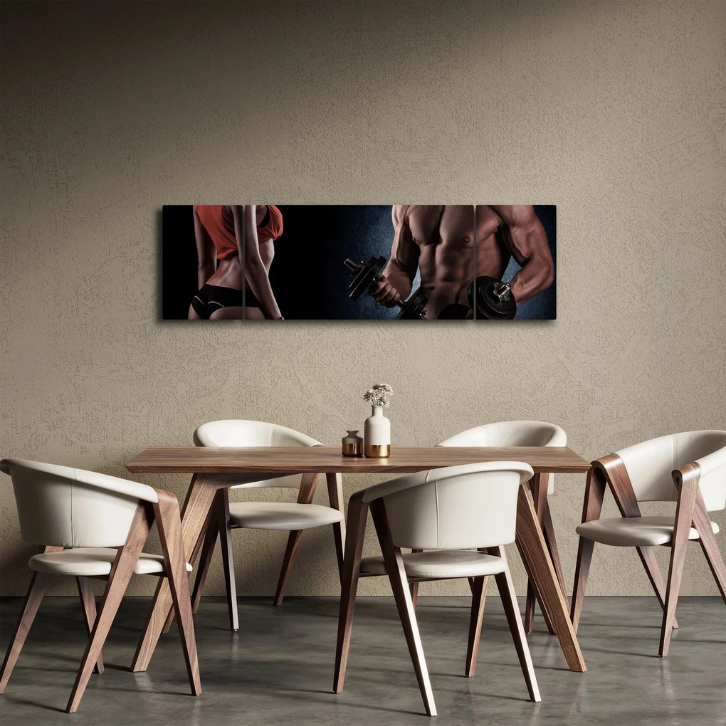 Obraz - Fitness (170x50 cm)