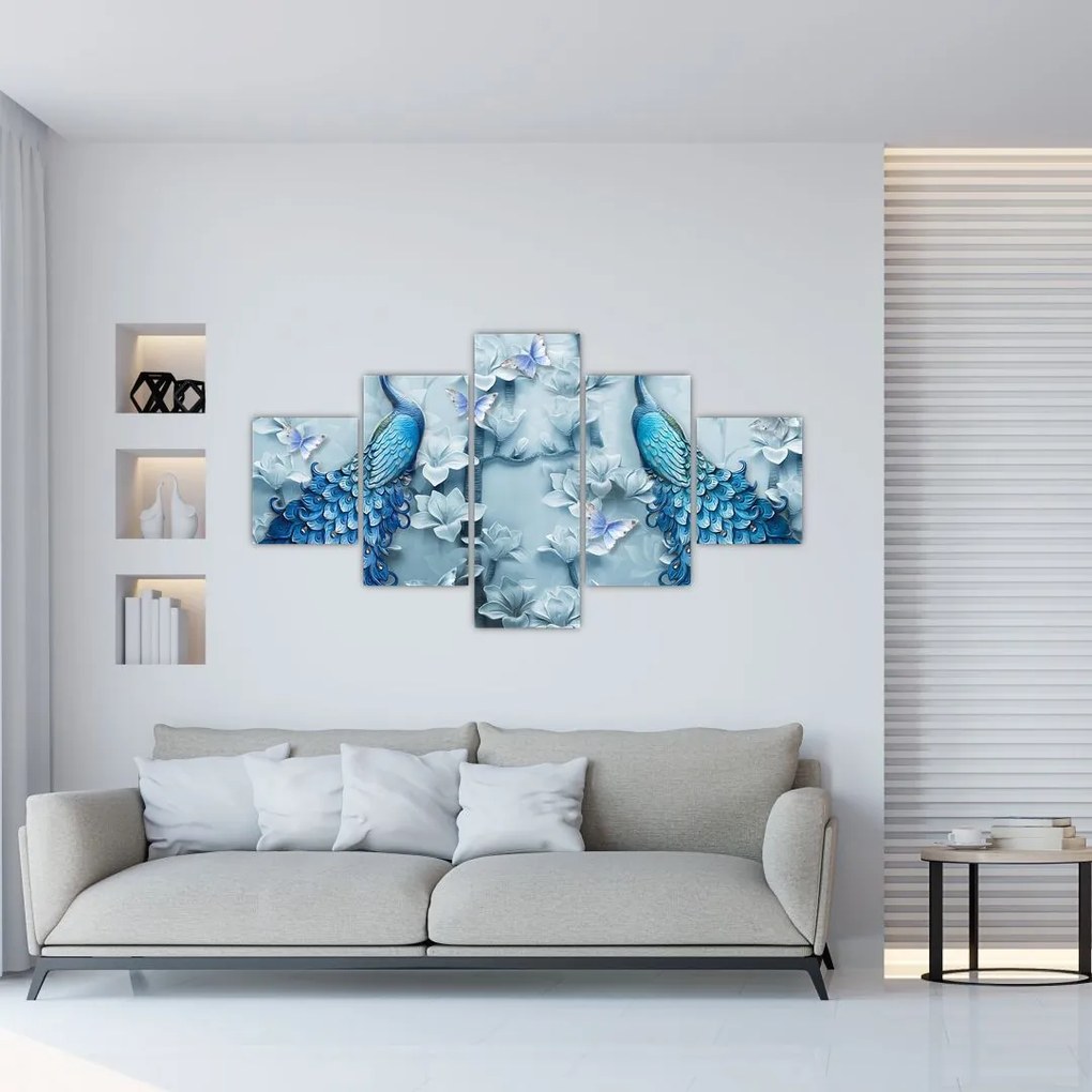 Obraz pawi (125x70 cm)