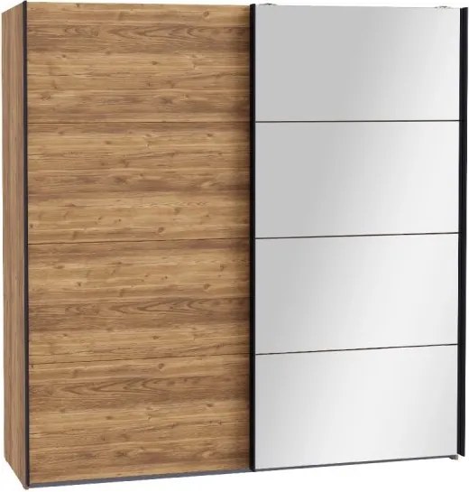 Przesuwna szafa ubraniowa z lustrem 220 cm Hayato 92411