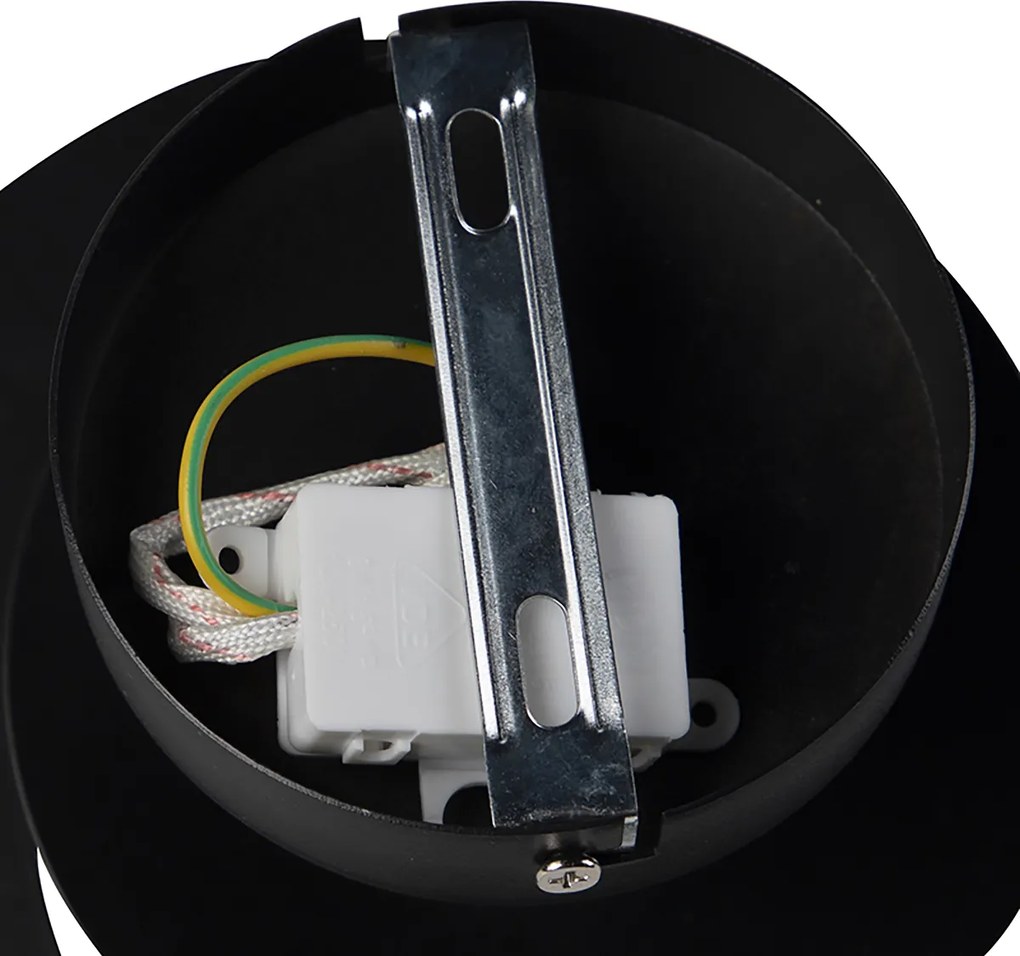 Inteligentna lampa sufitowa z kloszem spiralnym w kolorze czarnym, w tym Wi-Fi A60 - Scroll