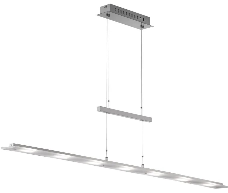 Metalowa lampa wisząca LED ze ściemniaczem w kolorze srebra Largo – Fischer &amp; Honsel