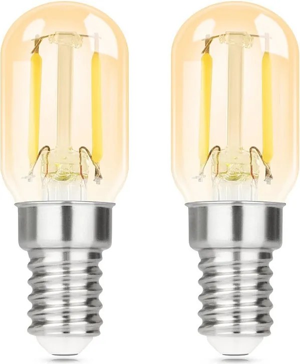 NETTLIFE opakowanie 2 szt. E14 LED zimny biały T22 vintage LED 2W retro 6000K lampa energooszczędna E14 bez możliwości ściemniania