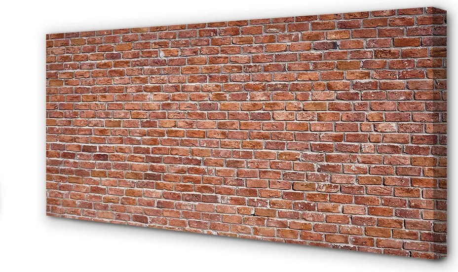 Obraz drukowany na płótnie Ceglany Akcent Dekoracyjny