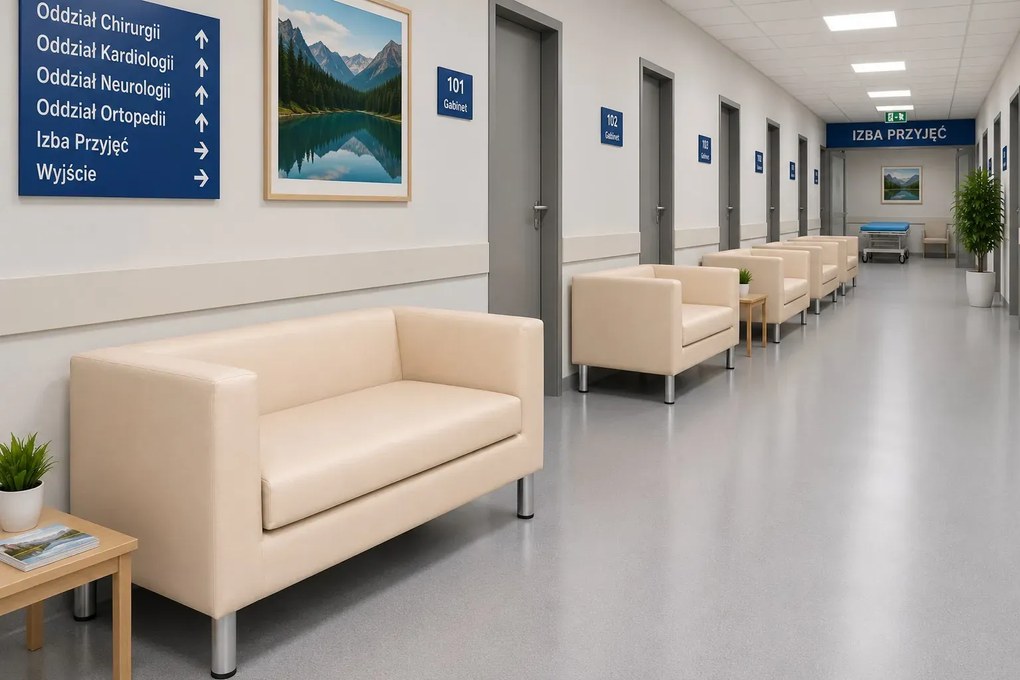 Sofa Monaco : Kolor nogi - Chrom, Kolor tkaniny - EKO-SKÓRA - 18D, Typ tkaniny - Eko-skóra , Wysokość nogi - 15 cm