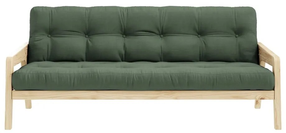 Wielofunkcyjna sofa Karup Design Grab Natural Clear/Olive Green