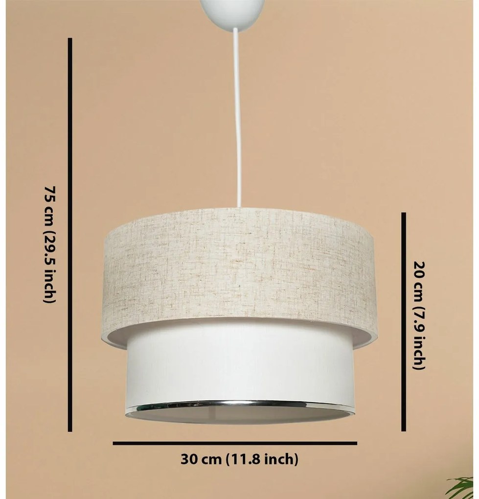 Żyrandol wiszący Corbeu - Cream