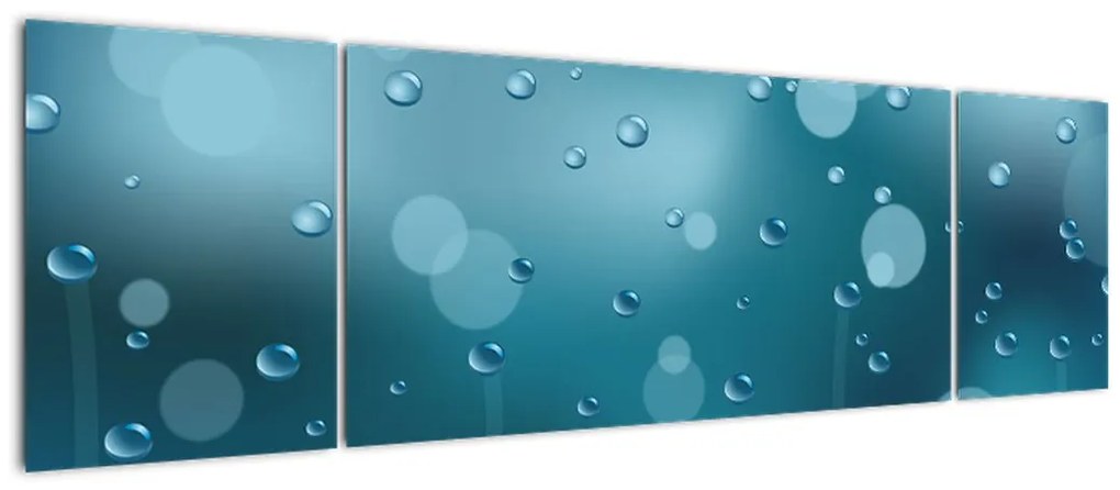 Obraz kropelek (170x50 cm)
