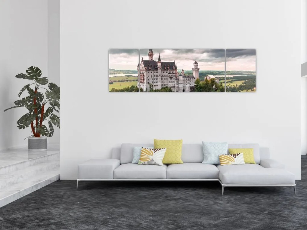 Obraz - Zamek na skałach (170x50 cm)