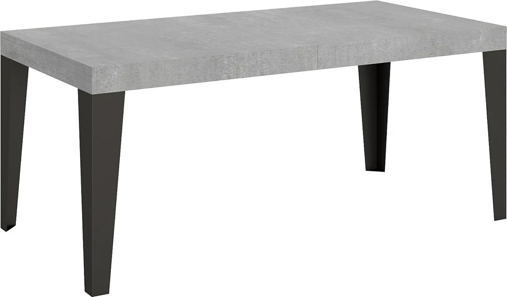 Stół rozkładany 180/284x90 cm Flame cementu nogi antracytowe