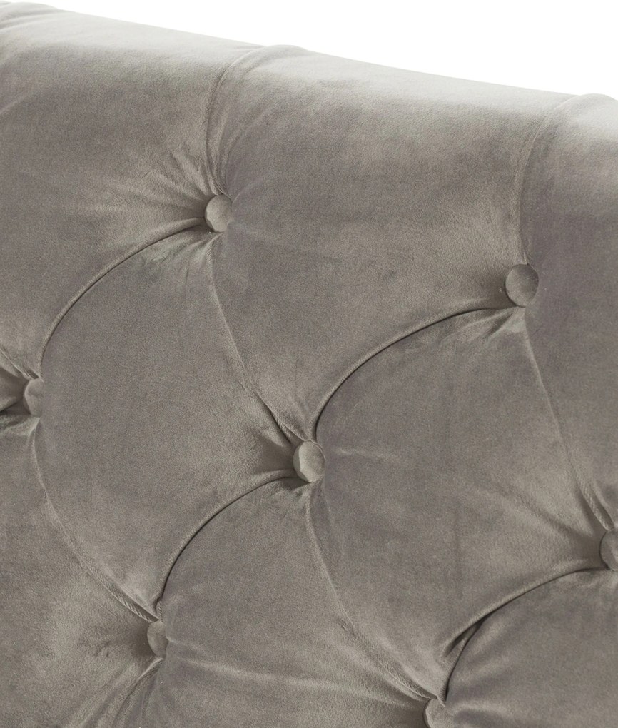 Sofa Velvet Elite grey 3-os.