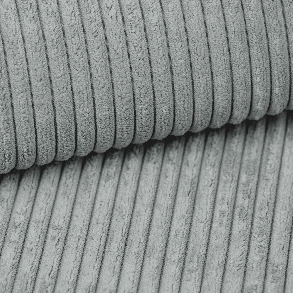 Szaroniebieskie tapicerowane łóżko dwuosobowe ze schowkiem ze stelażem 200x200 cm Voliera – Maison de Rêve