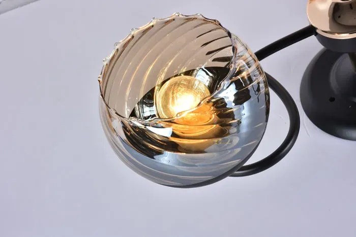 Czarno-złoty żyrandol w stylu glamour - EX755 P2-R71