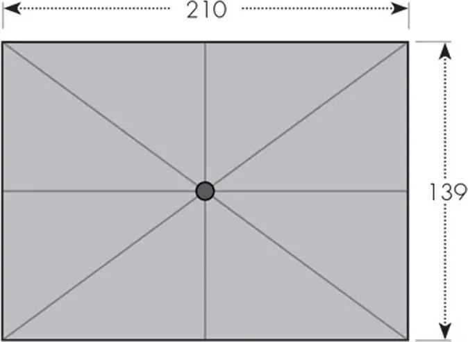 Doppler ACTIVE parasol ogrodowy 210 x 140 cm zielony