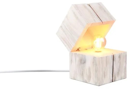 Biała lampa stołowa (wys.16 cm) Treasure – Trio