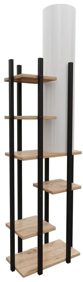 Czarno-biało-naturalna lampa stojąca (wysokość 84 cm) Vogue – Opviq lights