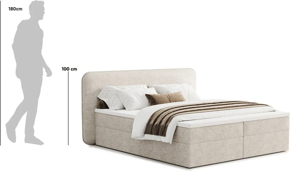 Łóżko kontynentalne Odette