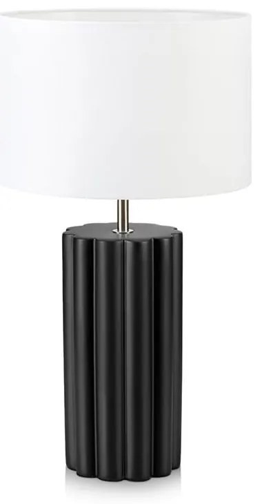 Czarna lampa stołowa Markslöjd Column, wys. 44 cm