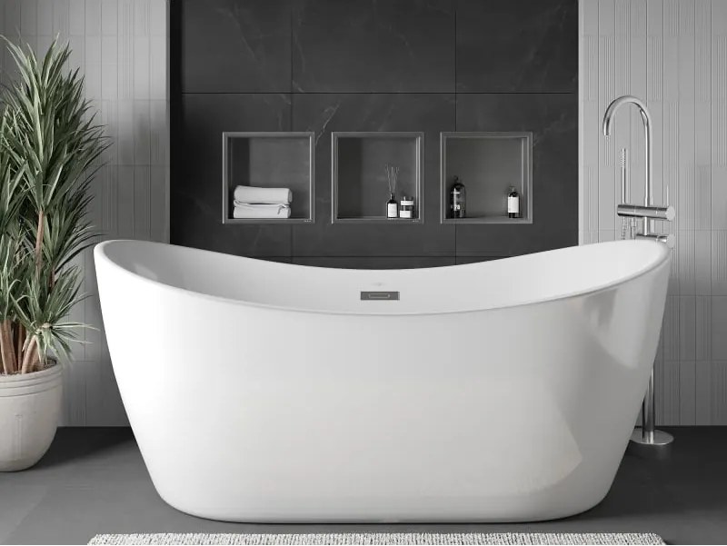 Mexen X-Wall-R półka wnękowa z kołnierzem 30 x 30 cm, inox - 1910303010
