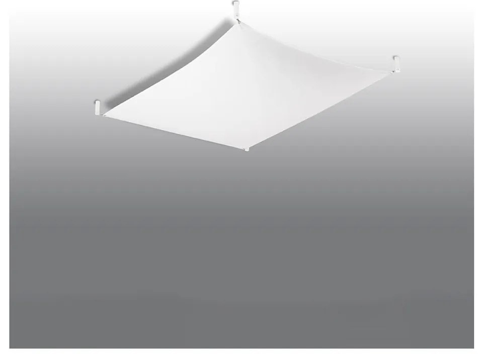 Biała lampa sufitowa z tekstylnym kloszem 80x105 cm Viva – Nice Lamps