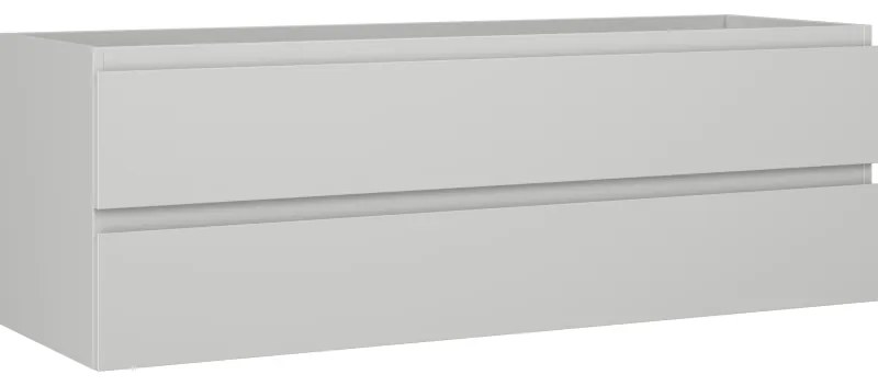 Mexen Orio szafka łazienkowa podumywalkowa 140 cm, 2 szuflady, szara mat - 91A10-14047-2-BFF62