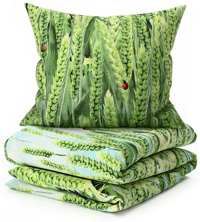 PrzytulneMieszkanie.pl PrzytulneMieszkanie.pl Pościel z mikrowłókna POSANA zielona Rozmiar pościeli: 2 szt 70 x 80 cm | 160 x 200 cm