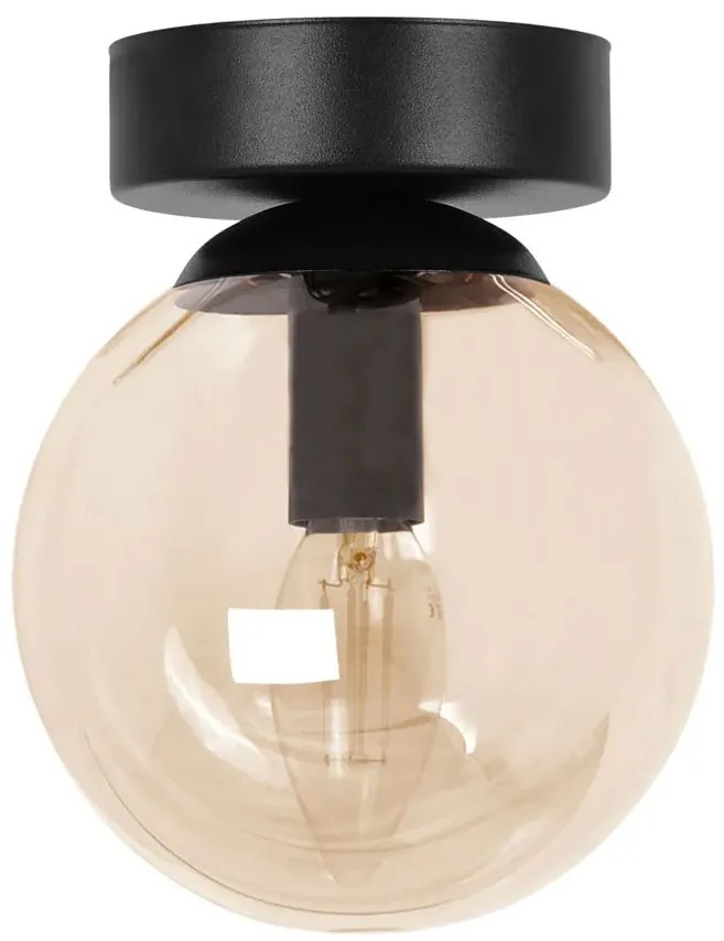 Bursztynowa szklana nowoczesna lampa sufitowa - A687 A7-T35