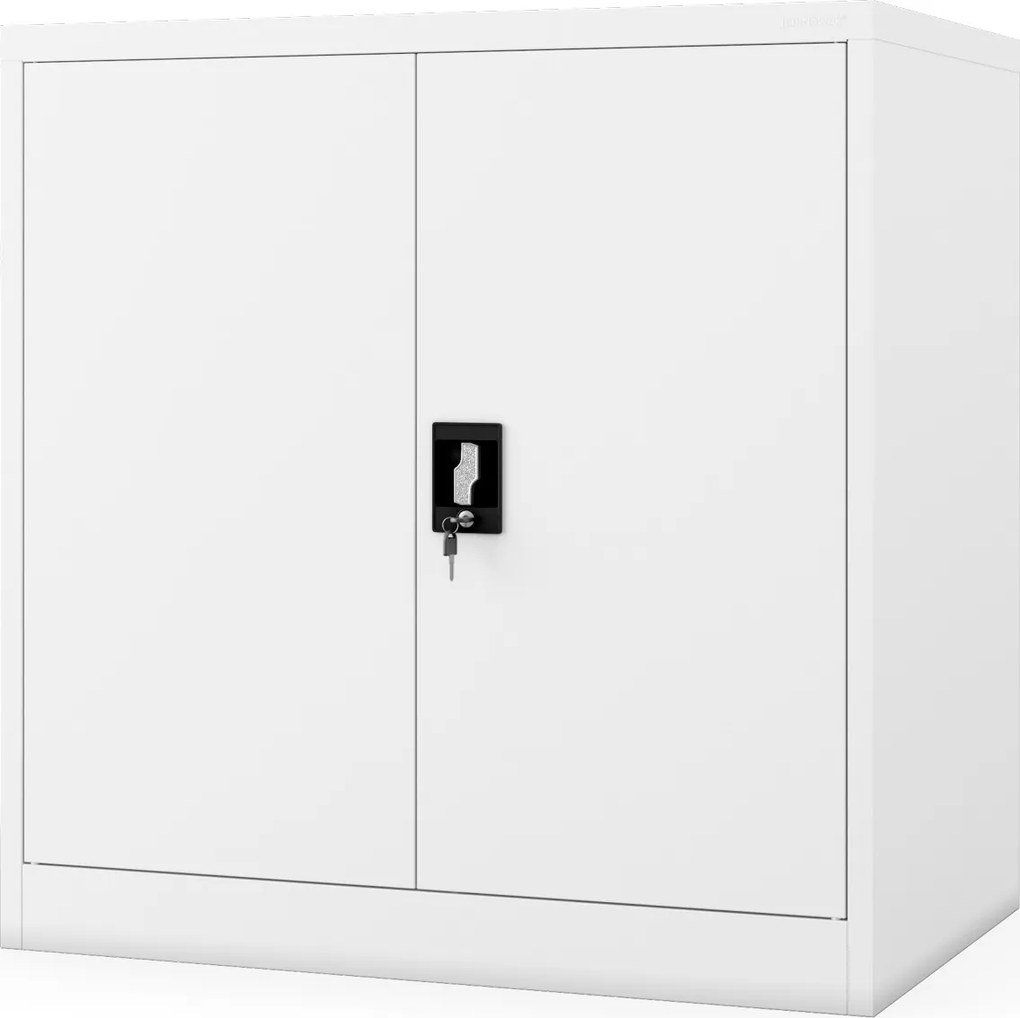 Szafka biurowa zamykana na klucz Beata D600, 93x60x90 cm, kolor biały