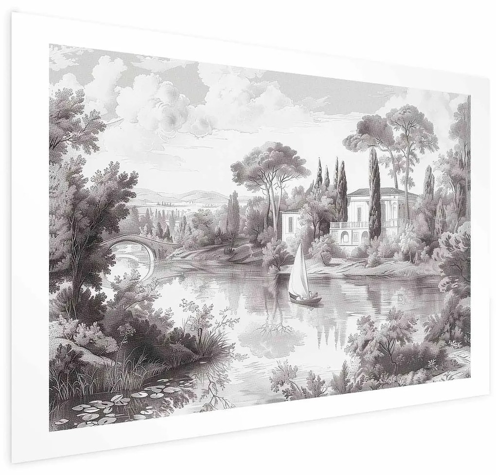 Plakat Pejzaż vintage 42x29,7 cm bez ramy bez marginesu ARTGEIST B