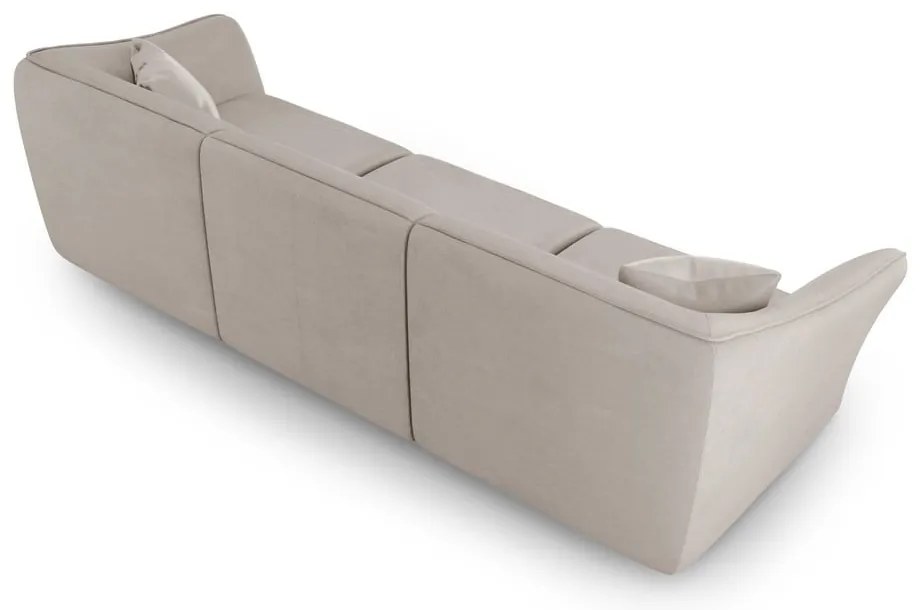 Beżowa sofa z materiału bouclé 292 cm Tokyo – Cosmopolitan Design