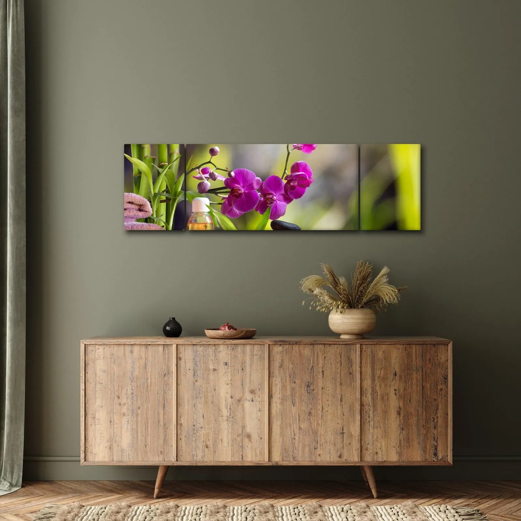 Obraz - spa and stones (170x50 cm)