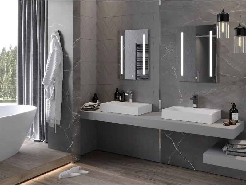 Mexen Remi lustro łazienkowe podświetlane 50 x 70 cm, LED 6000K, antypara - 9804-050-070-611-00