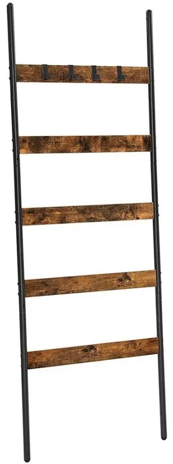 Wieszak stojący NAVARO brązowy/czarny