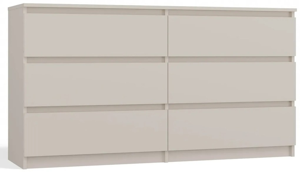 Długa komoda w stylu nowoczesnym kaszmir - Berta 2X 140 cm