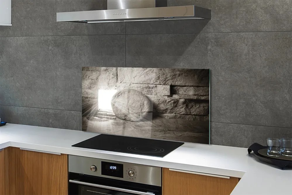 Szklany Panel Mistyczne Światło w Jaskini