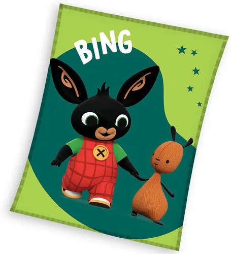 Koc dziecięcy Królik Bing i jego przyjaciel Flop, 150 x 200 cm
