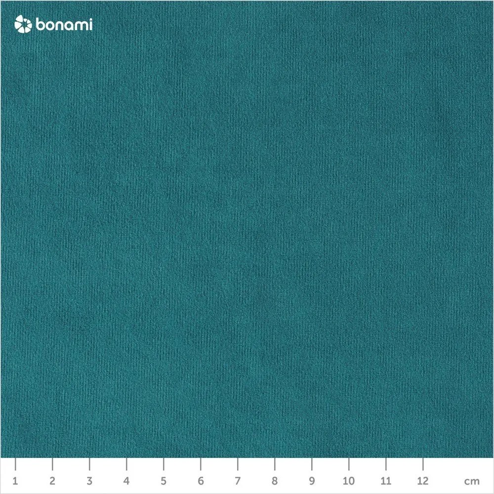 Turkusowy aksamitny rozkładany narożnik (lewostronny/w kształcie litery U) Sweet Harmony – Miuform