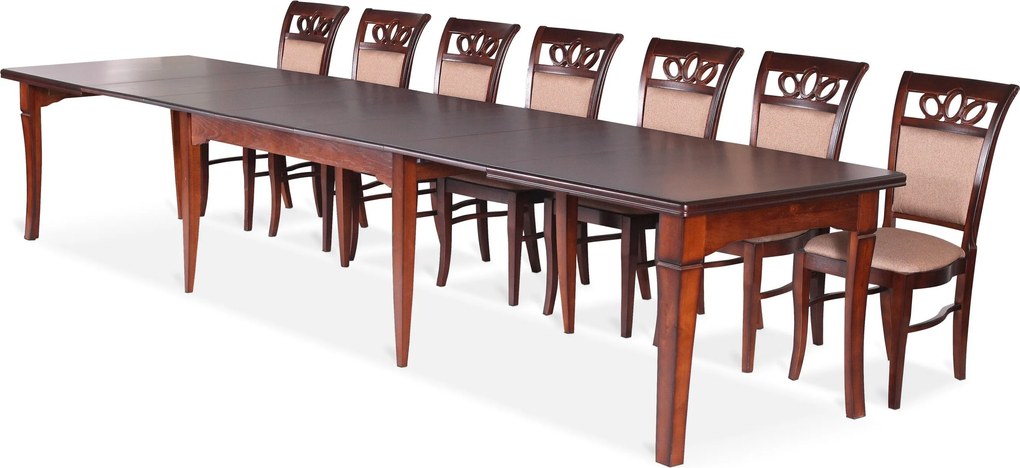 Stół rozkładany GRANDE Brązowy do Salonu Jadalni 160-410 x 90 x 76 cm, Prostokątny